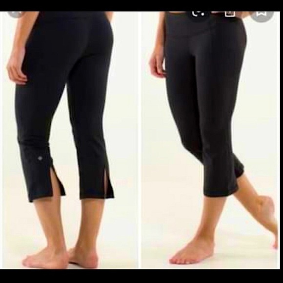 Lululemon flared crops. Gather & crow leggings. - Picture 1 of 2